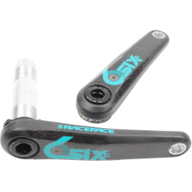  SIXC Cinch Crank Arms Black/Turquoise 175mm/68/73mm