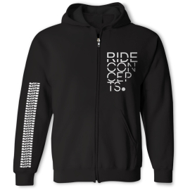 Ride Concepts Stacked Zip Hoodie Black/White S