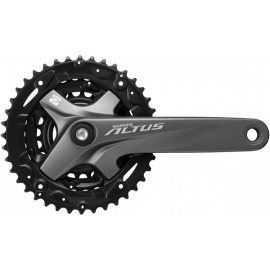 Shimano Fc-M2000 Altus Chainset With Guard, Square Taper, 40 / 30 / 22T, 175 Mm, Grey