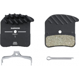 H03A disc pads  spring alloy back with cooling fins resin