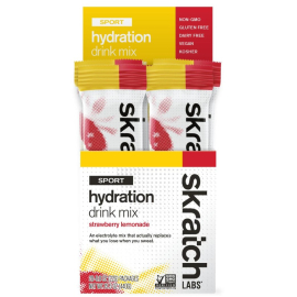 Skratch Labs Sport Hydration Mix - Box of 20 Servings - Strawberry Lemonade