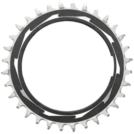 CHAIN RING TTYPE  POWERMETER THREADED 3MM OFFSET EAGLE INCLUDING PIN THREAD BACKUP AND SCREW XXSL D1 2023 BLACKSILVER 32T