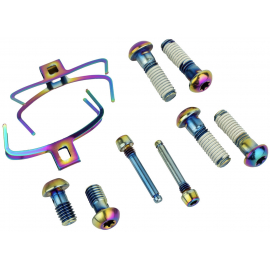 SPARE  DISC BRAKE CALIPER HARDWARE UPGRADE KIT  RAINBOW INCLUDES CPS MOUNTING BOLTS BANJO BOLT HSPRING PAD PIN TO UPGRADE QTY 2 CALIPERS G2 ULTRSC