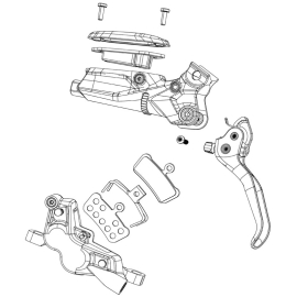 STANDARD MINERAL OIL BLEED KIT INCLUDES 2 STANDARD SYRINGES M4 FITTINGS PINCH CLAMPS BLEED BLOCK TORX TOOL CROWFOOT  DB