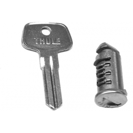 Lock barrel with matching key key number
