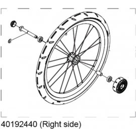 Right Hand Wheel Assembly for Cross and Lite 17X