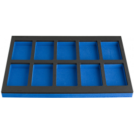 SOS TOOL TRAY WITH COMPARTMENT FOR WORK BENCH NARROW TOOL CHEST 10 COMPARTMENTS  570 X 374MM