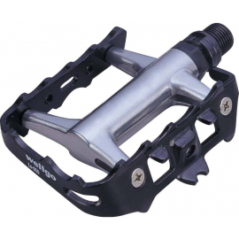 Wellgo LU-950 Alloy BLACK/SILVER Sealed bearing Pedals