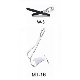 Wellgo MT-16 Steel toe clip set with W-5 leather straps