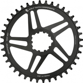 Direct Mount Round Chainring Flat Top for SRAM  Standard 49mm Chainline  6mm Offset