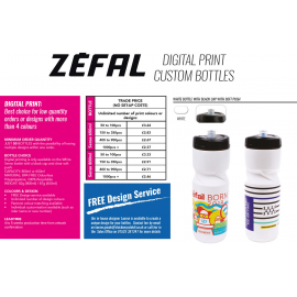 Zefal Sense Grip 65 Custom Bottle Digital Print