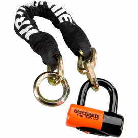 New York Noose (12 mm / 130 cm) - with Ev Series 4 Disc Lock Sold Secure Gold