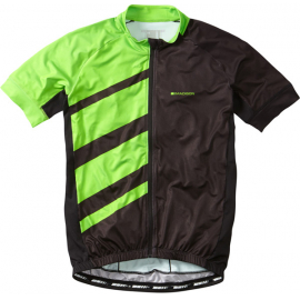 Sportive Race men's short sleeve jersey, black / green flash small