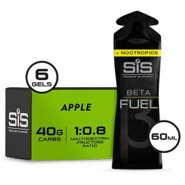 Beta Fuel Energy Gel + Nootropics - box of 6 gels - apple